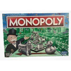 Original Monopoly Game Classic Edition Family Board Game with T-Rex
